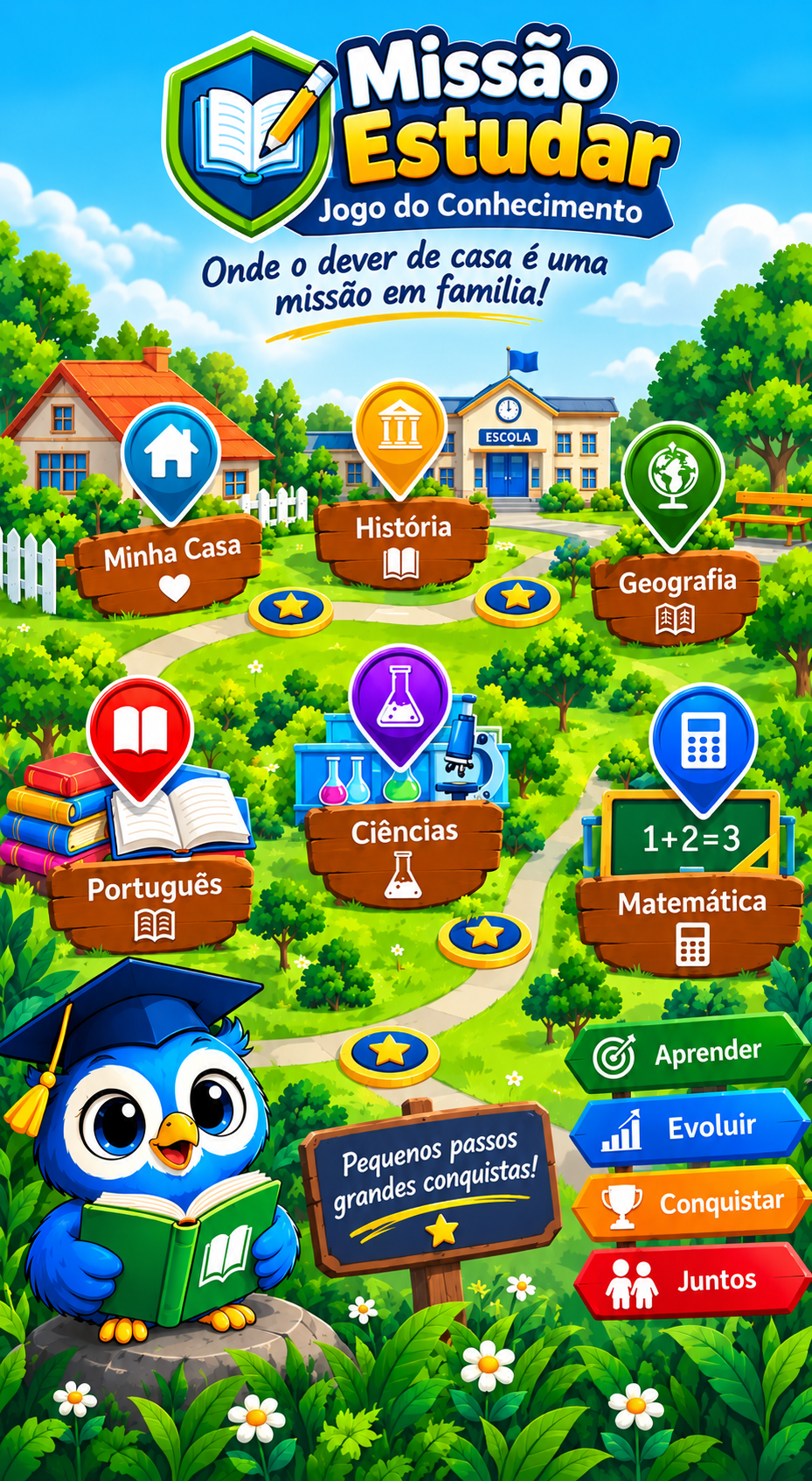 Missão Estudar — Jogo do Conhecimento